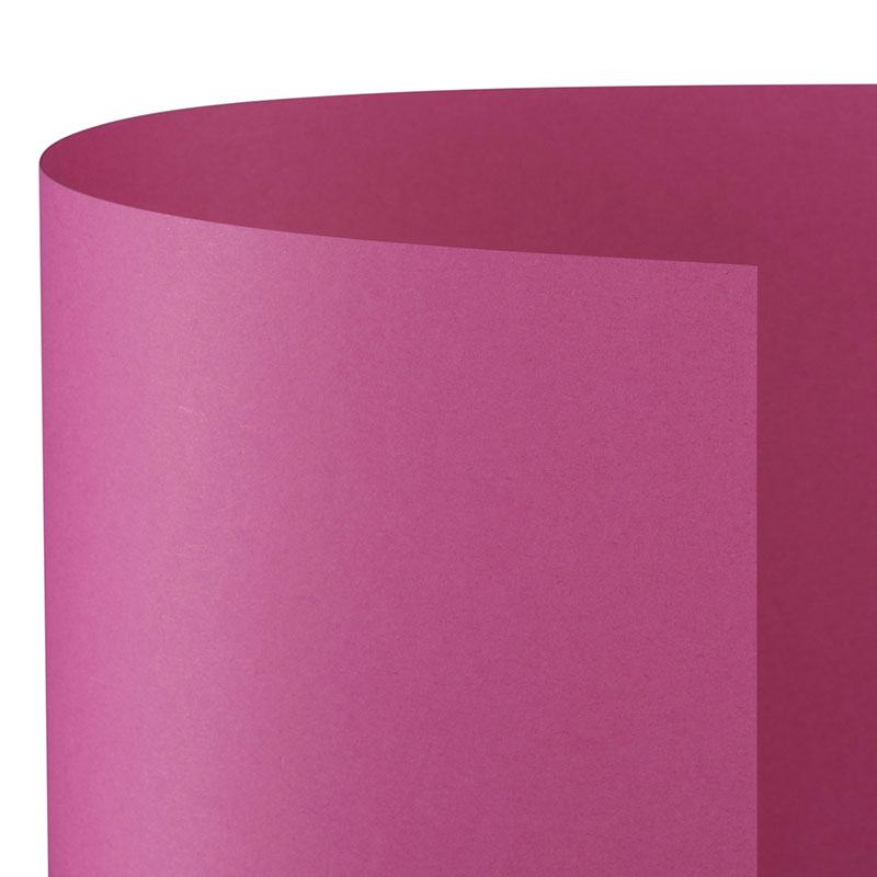 Cartoncino Bristol Liscio 50x70 Cm - 25 Fogli Rosso Fuoco 79 - Ideale Per Fondi, Collage E Layout