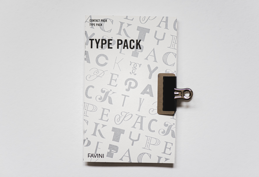 Printed results on Contact Pack: Type Pack